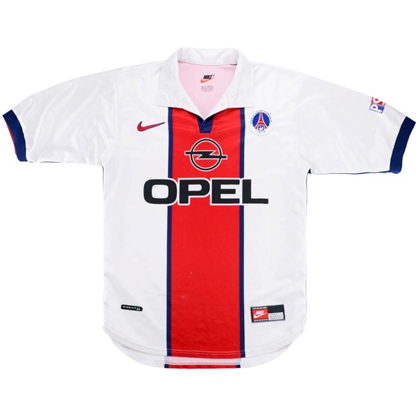 Camiseta Paris Saint Germain Replica Segunda Ropa Retro 1998 1999 Blanco